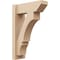 Ekena Millwork 6-in W x 16-in D x 24-in H Balboa Slat Rough Cedar Woodgrain TimberThane Outlooker, Primed Tan OUTUR060X16X24BOA24RCPR - alternate 1